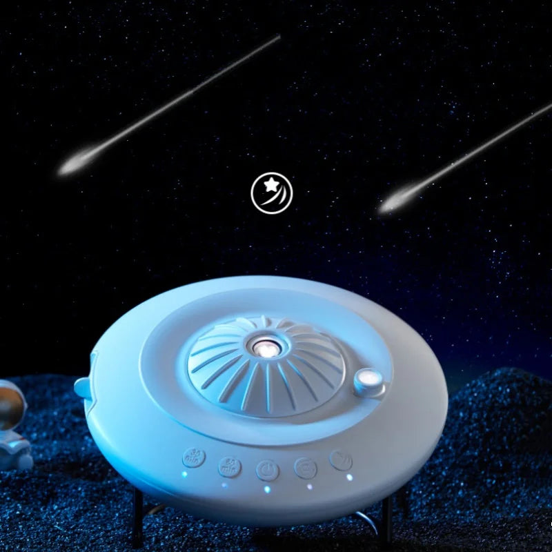 Home Planetarium UFO Galaxy 8-in-1 LED Projector Lamp Ultra Clear Dynamic Meteor Night Home Ceiling Theater Kids USB Type-C