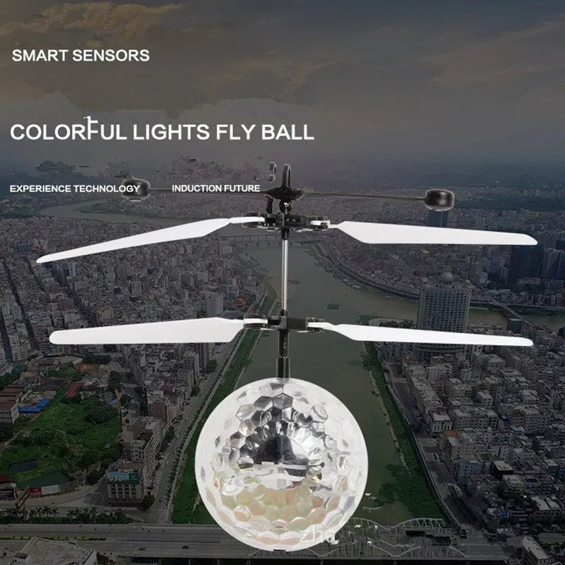 Led Light Luminous Flying Ball Toys Electric Float Flight Balls Electronic Infrared Induction Aircraft Helicopter for Kids Gift
