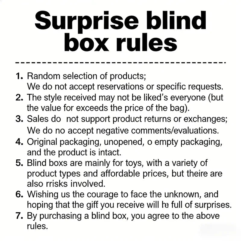 Toy Surprise Blind Box: Your Happiness Lies Inside With A Variety Of Popular Blind Box Toys Available Randomly Shipped Gift