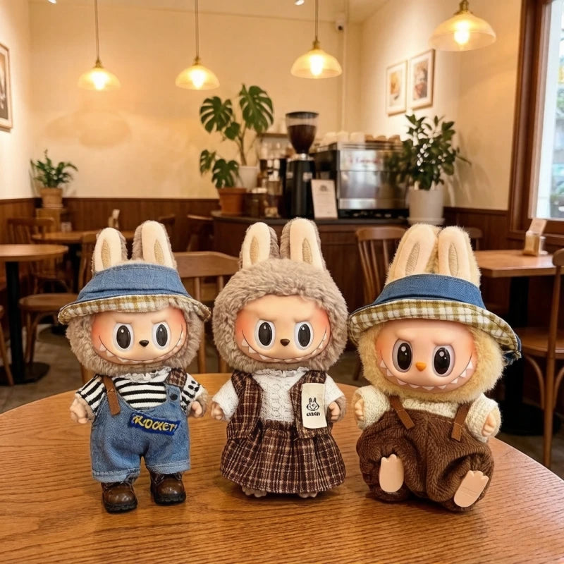 Labubu Clothes Designer Is Suitable for V1 V2 V3 Labubu Doll Overalls Shirts Clothes Accessories Children's Toys Birthday Gifts