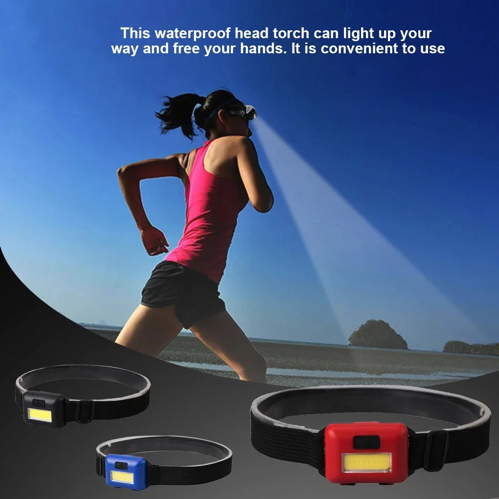 Waterproof Headlamp - 3 Modes LED Head Torch for Cycling/Fishing/Camping,Tourism Equipment Mini Camping Light Headlight