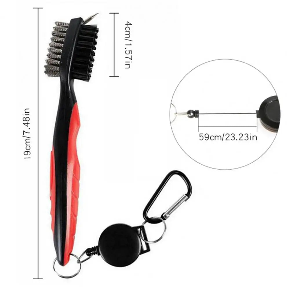 Club Cleaning Brush Golf Club Brush Golf Grooves Cleaning Brush 2 Sided Golf Putter Wedge Ball Cleaner Gof Accessories