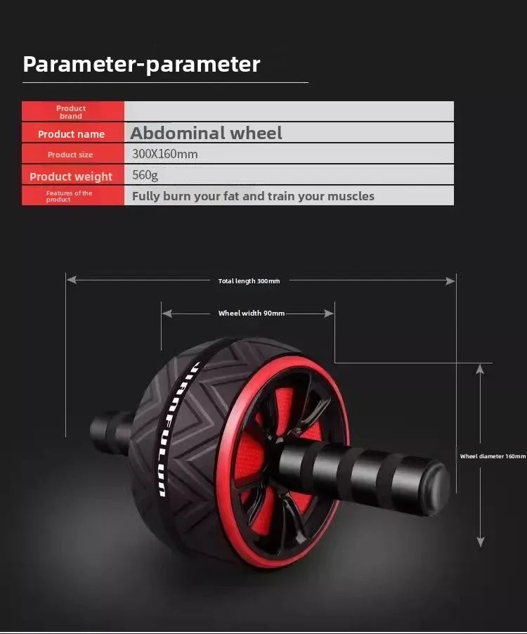 Ab Roller Wheel For Abs Core Workout Non-Slip Home Gym Fitness Equipment Men Women Abdominal Training Exercise