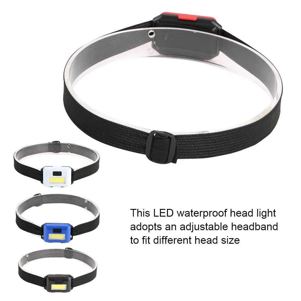 Waterproof Headlamp - 3 Modes LED Head Torch for Cycling/Fishing/Camping,Tourism Equipment Mini Camping Light Headlight