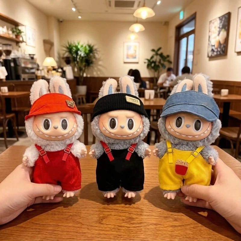 Labubu Clothes Designer Is Suitable for V1 V2 V3 Labubu Doll Overalls Shirts Clothes Accessories Children's Toys Birthday Gifts