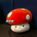 Cute Red Mushroom Plush Pillow – Soft Spotted Stuffed Cushion for Sofa, Bedroom & Home Decor, Cozy Gift for Girls
